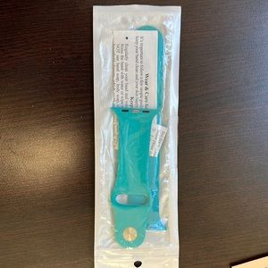 Teal silicone Apple Watch band, M/L Sizing, for the 42/44mm watch